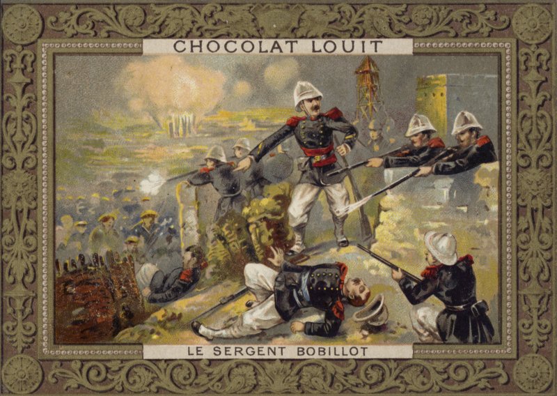 Sargento Jules Bobillot, soldado francés, en el Sitio de Tuyen Quang, Tonkín, Guerra Sino-Francesa, 1884-1885 de French School