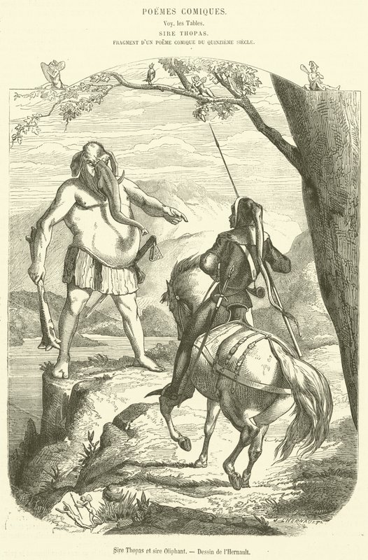 Sir Thopas y sir Oliphant de French School