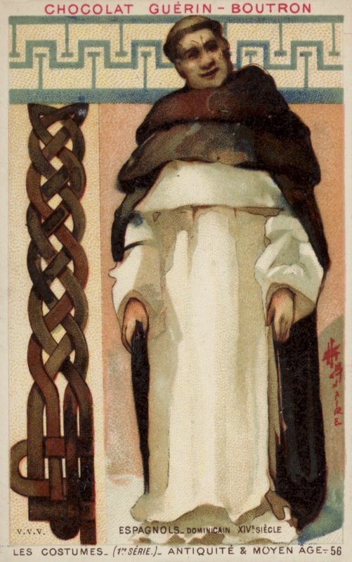 Fraile dominico español, siglo XIV de French School