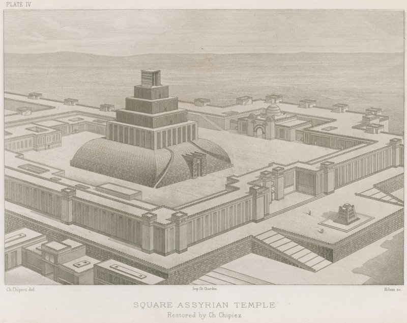 Templo Asirio Cuadrado de French School