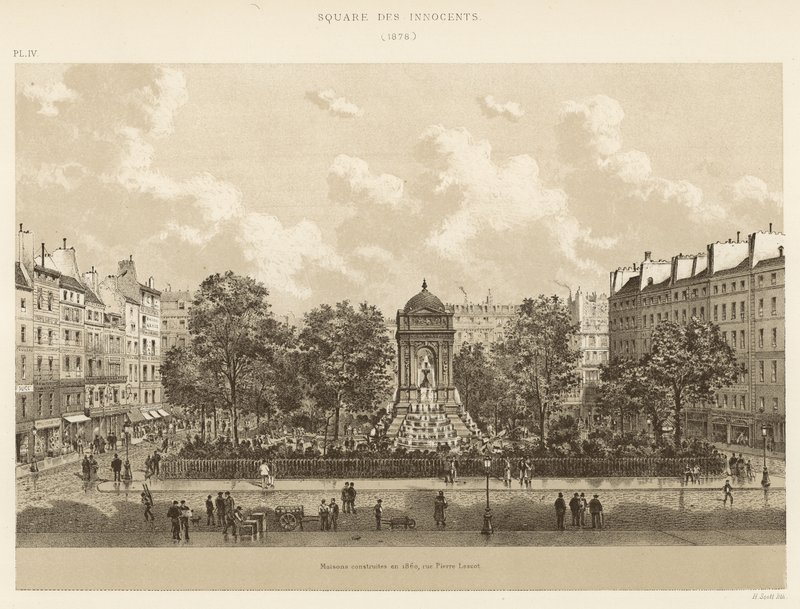 Plaza de los Inocentes, 1878 de French School