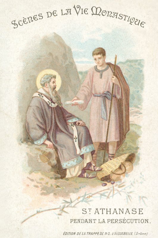 San Atanasio durante la persecución de los cristianos de French School
