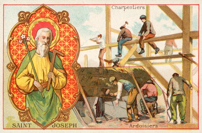 San José, patrón de los carpinteros y techadores de French School