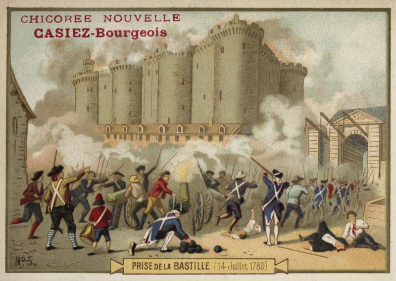 Asalto a la Bastilla, París, 14 de julio de 1789 de French School