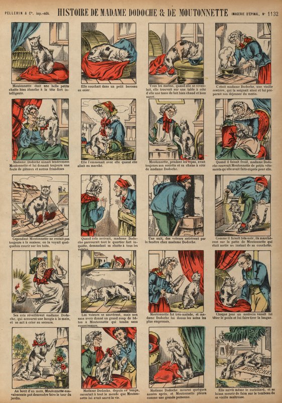 Historia de Madame Dodoche y su gato Moutonnette de French School