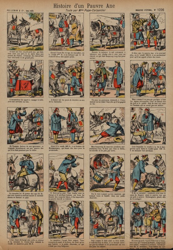 Historia de un burro pobre de French School