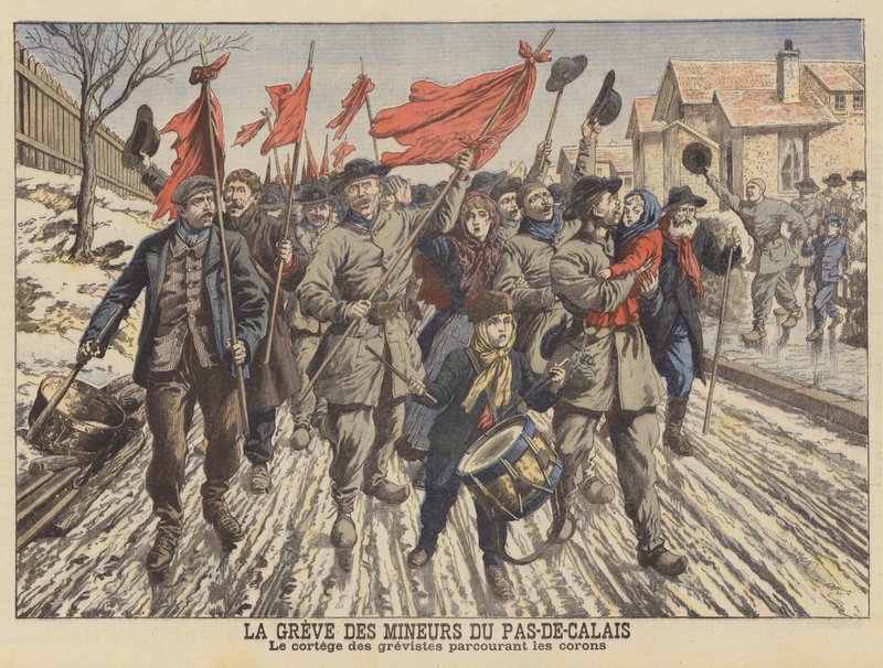 Huelga de los mineros del Pas-de-Calais, Francia de French School
