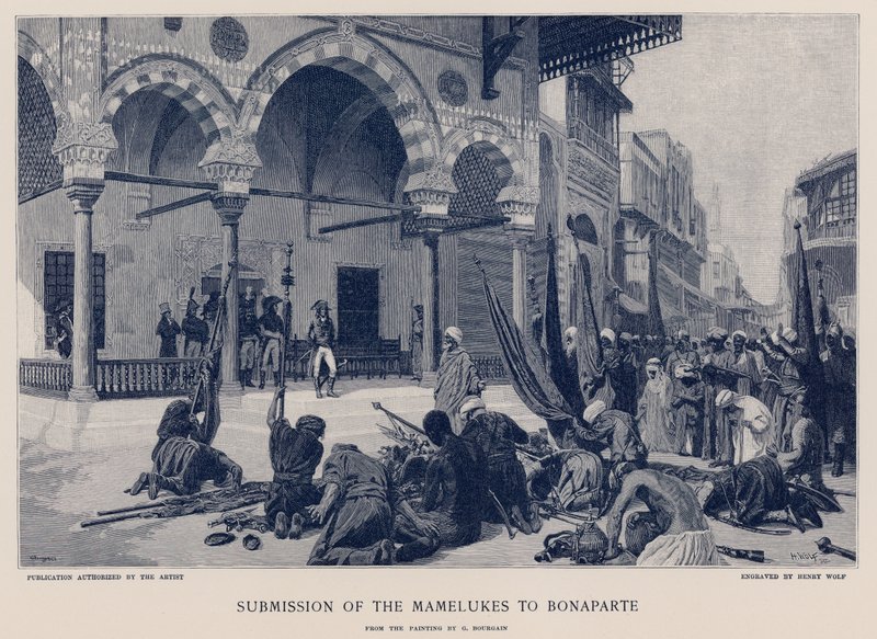 Sumisión de los mamelucos a Bonaparte de French School