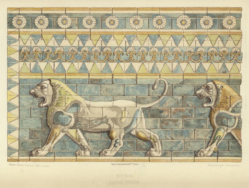 Susa, Friso de los leones de French School