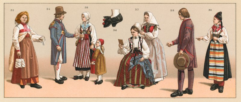 Traje de Suecia de French School
