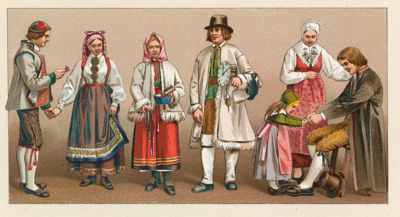Traje de Suecia y Noruega de French School