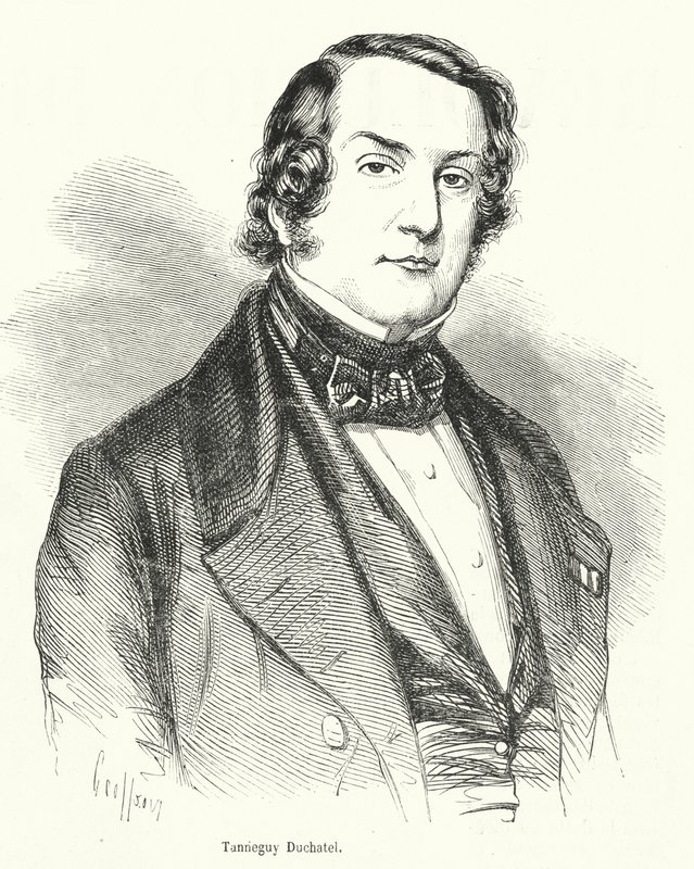 Tanneguy Duchatel, político francés y Ministro del Interior que perdió su cargo en la Revolución Francesa de febrero de 1848 de French School