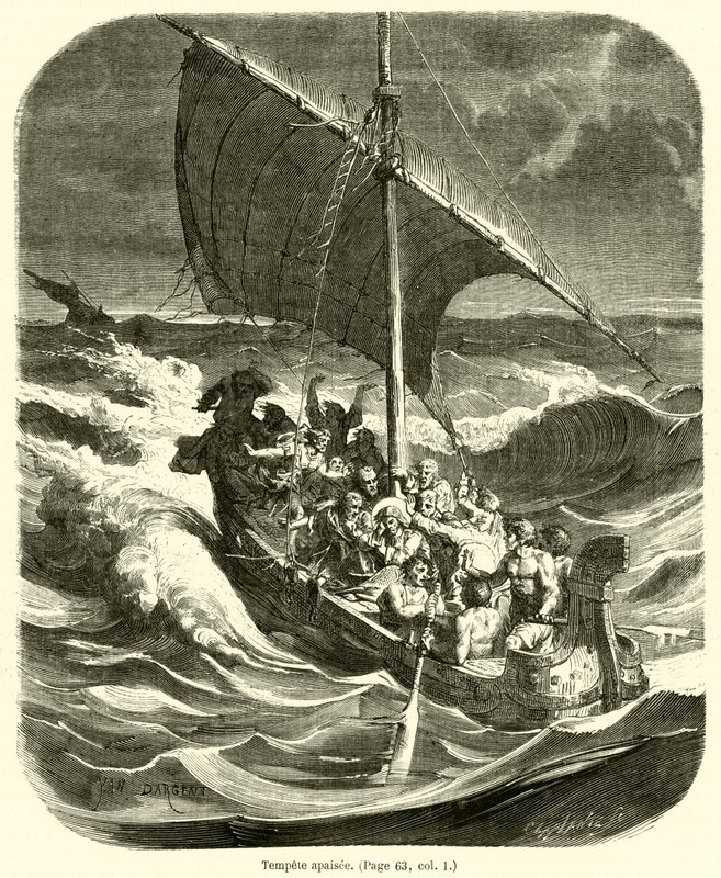 Tempestad apaciguada de French School