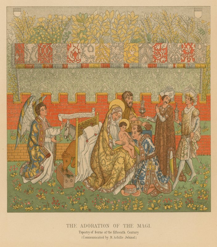 La adoración de los magos de French School