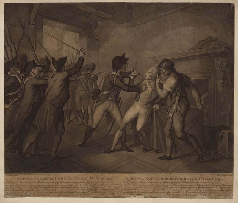 La aprehensión de Robespierre el 27 de julio de 1794 de French School