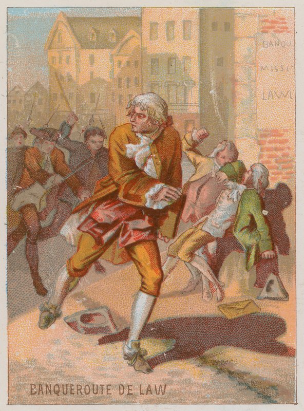 La Bancarrota de John Law de Lauriston de French School