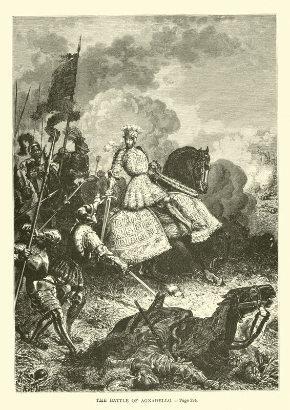 La batalla de Agnadello de French School