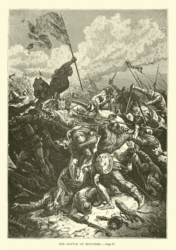 La Batalla de Bouvines de French School