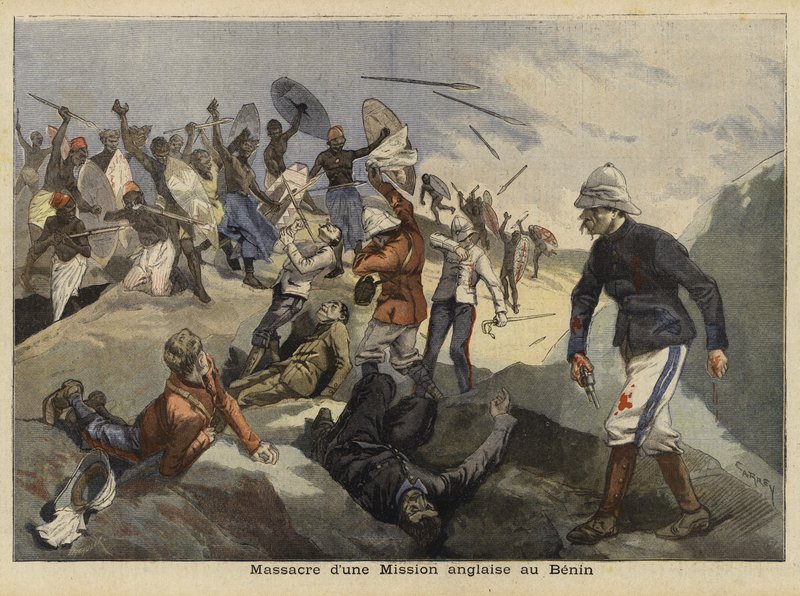 La masacre de Benín, 4 de enero de 1897 de French School