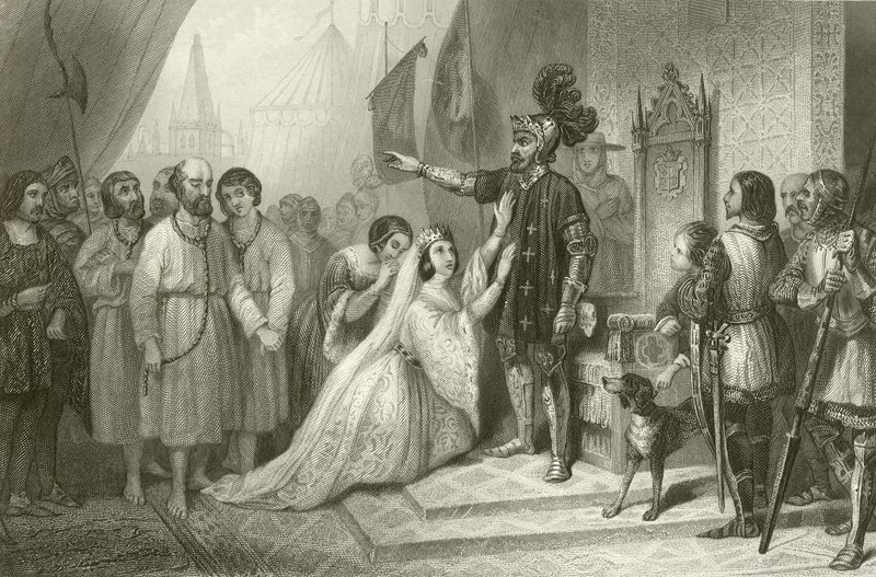 Los burgueses de Calais ante el rey Eduardo de Inglaterra de French School