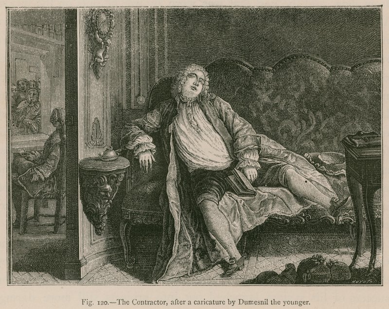 El contratista, después de una caricatura de Dumesnil el Joven de French School