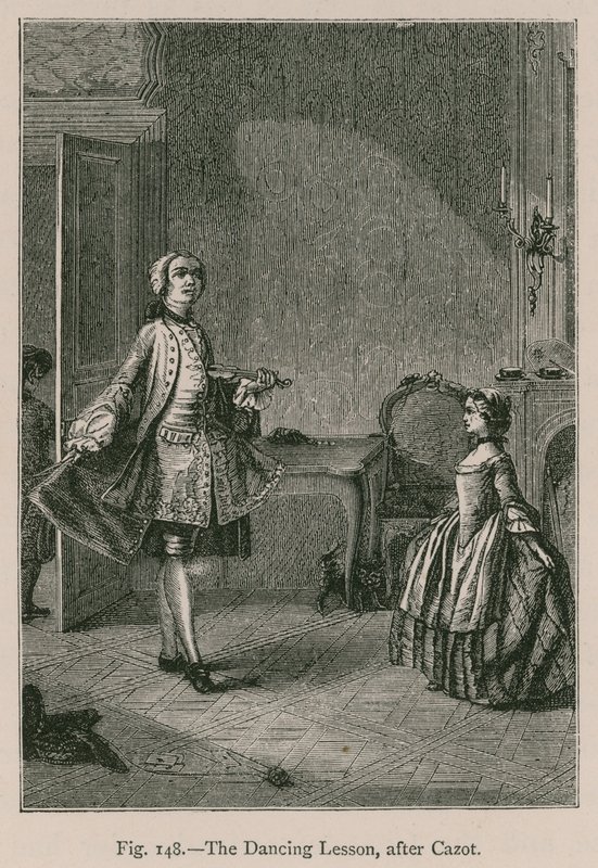 La lección de baile, después de Cazot de French School