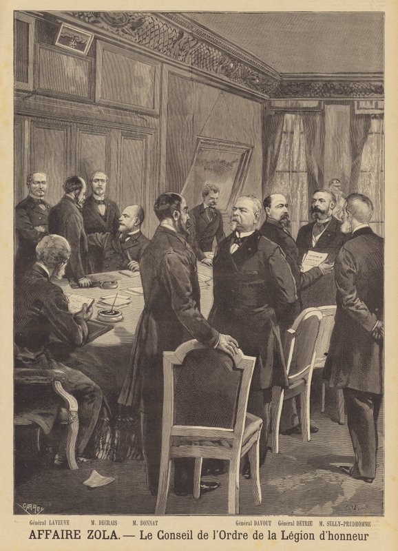 El caso de difamación de Emile Zola - El Consejo de la Orden de la Legión de Honor de French School
