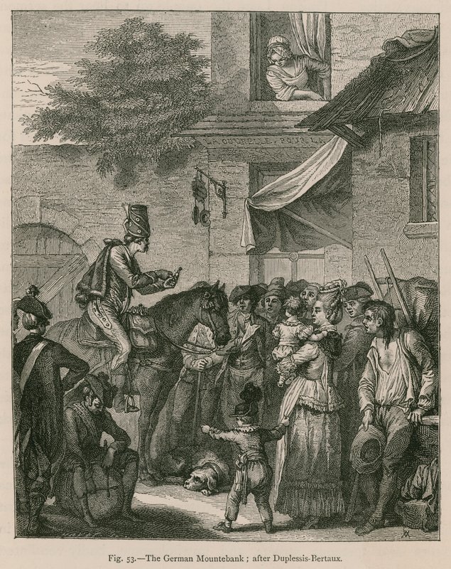 El charlatán alemán; después de Duplessis-Bertaux de French School