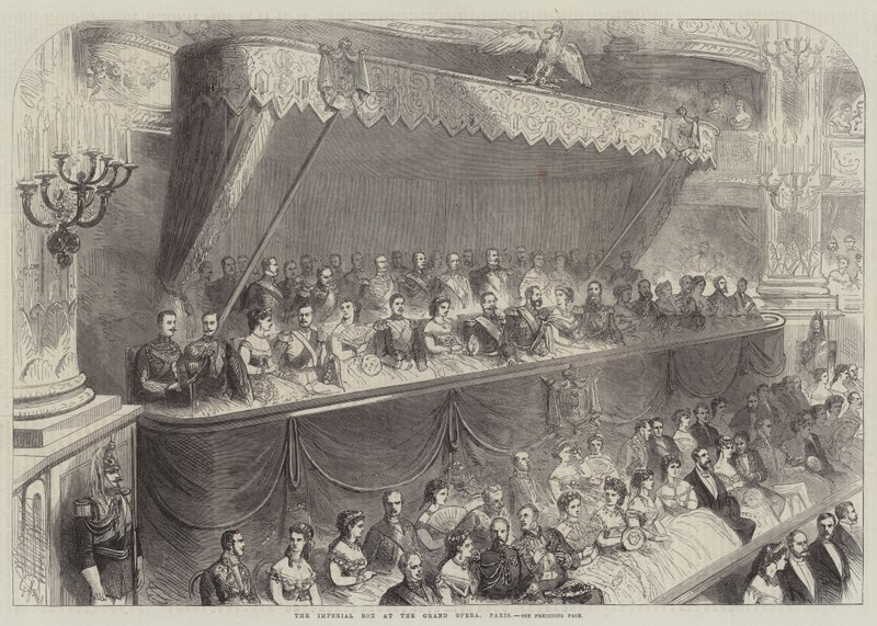 La Caja Imperial en la Gran Ópera, París de French School