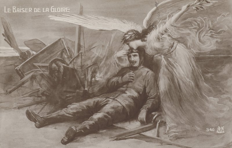 El beso de la gloria (litografía) de French School