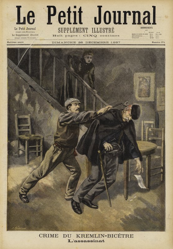 El asesinato de Kremlin-Bicêtre, París, 1897 de French School