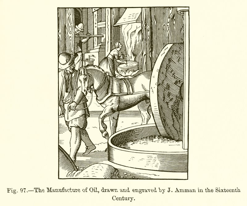 La fabricación de aceite de French School