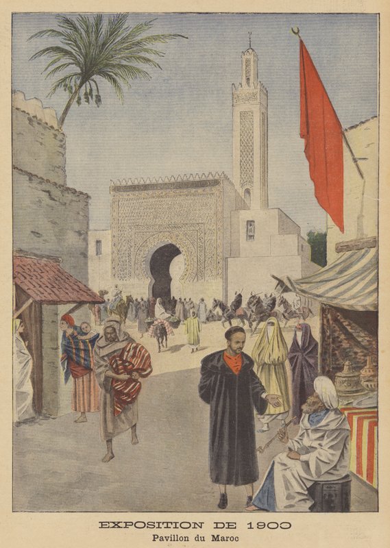 El Pabellón de Marruecos en la Exposición Universal de 1900 en París de French School