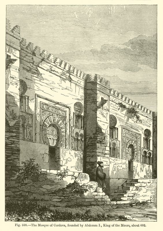 La Mezquita de Córdoba (grabado) de French School