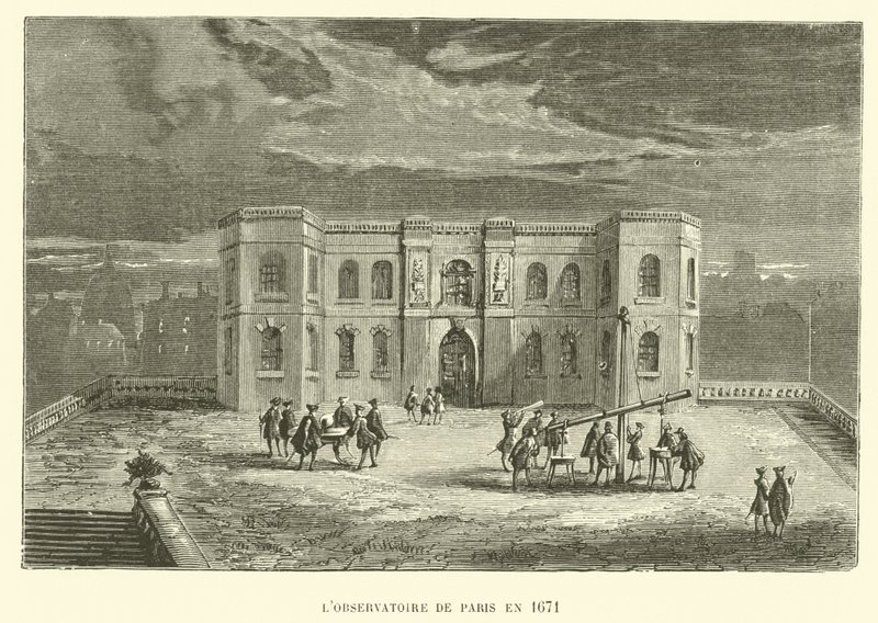 El Observatorio de París en 1671 (grabado) de French School