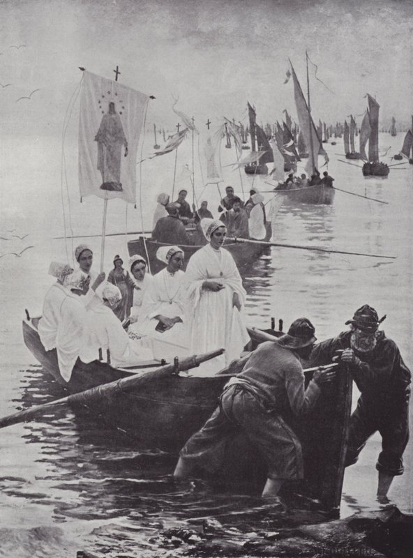El Perdón de Santa Ana (litografía) de French School