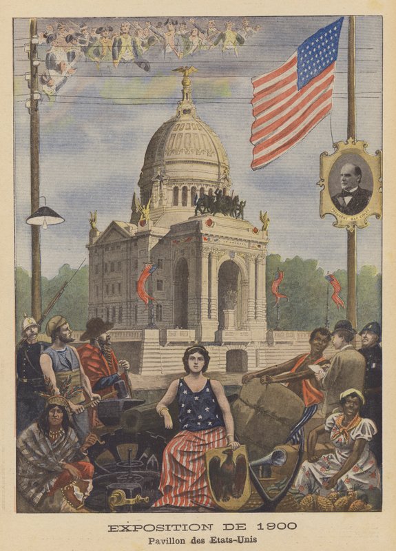 El Pabellón de los Estados Unidos en la Exposición Universal de 1900 en París de French School