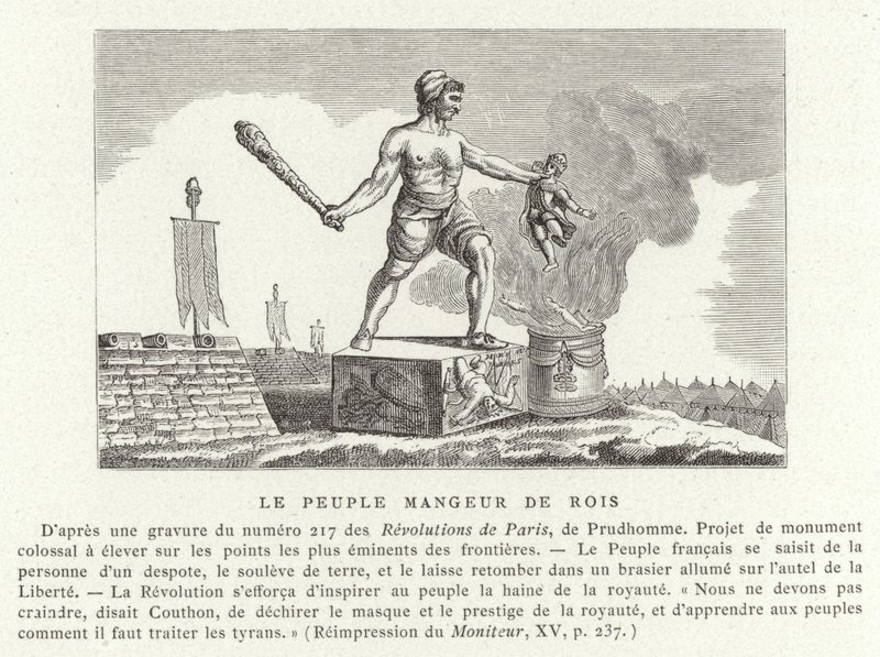 El pueblo, devorador de reyes de French School
