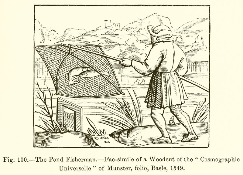 El pescador de estanque de French School