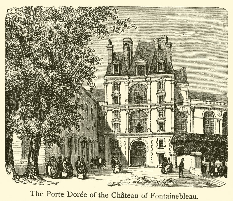 La Porte Dorée del Castillo de Fontainebleau de French School