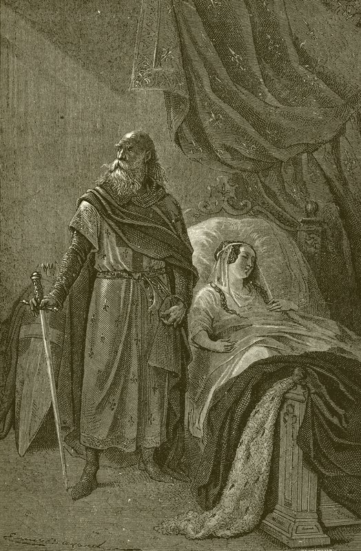 La Reina Margarita y el viejo caballero de French School