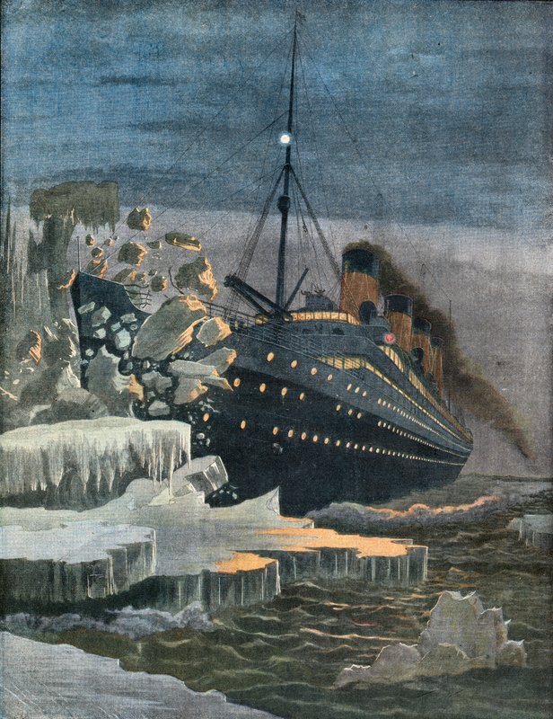 El Titanic choca con un iceberg de French School