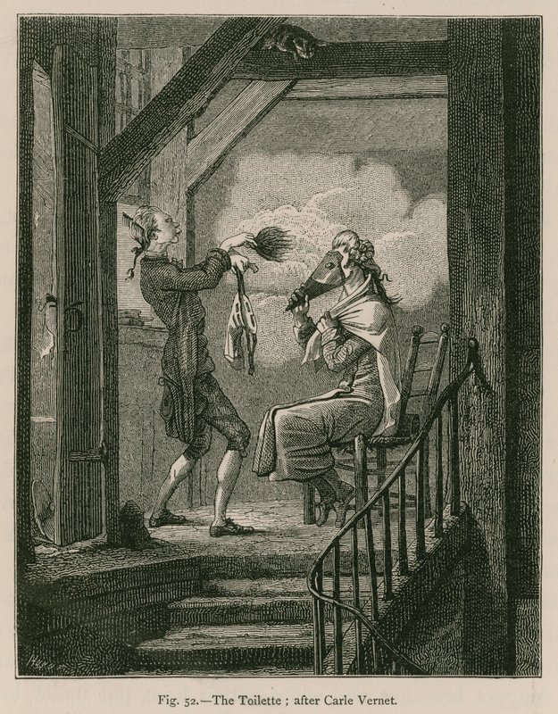 El tocador; después de Carle Vernet de French School