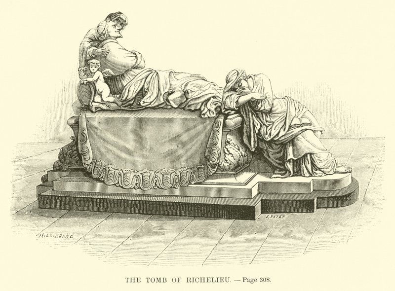 La tumba de Richelieu de French School