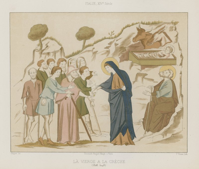La Virgen María con el niño Cristo de French School