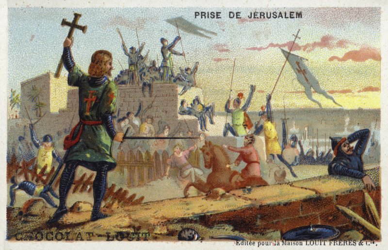 La captura de Jerusalén, Primera Cruzada, 1099 de French School