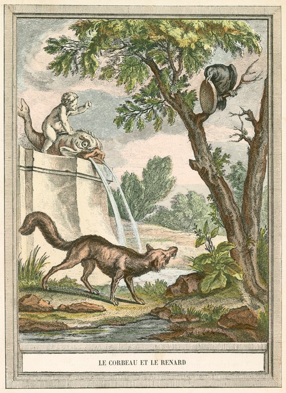 El cuervo y el zorro de French School