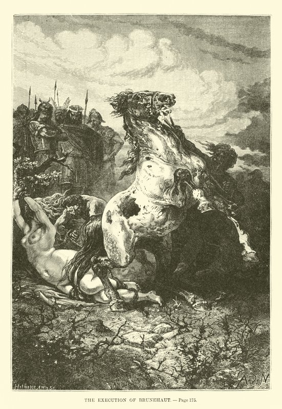 La ejecución de Brunehaut de French School