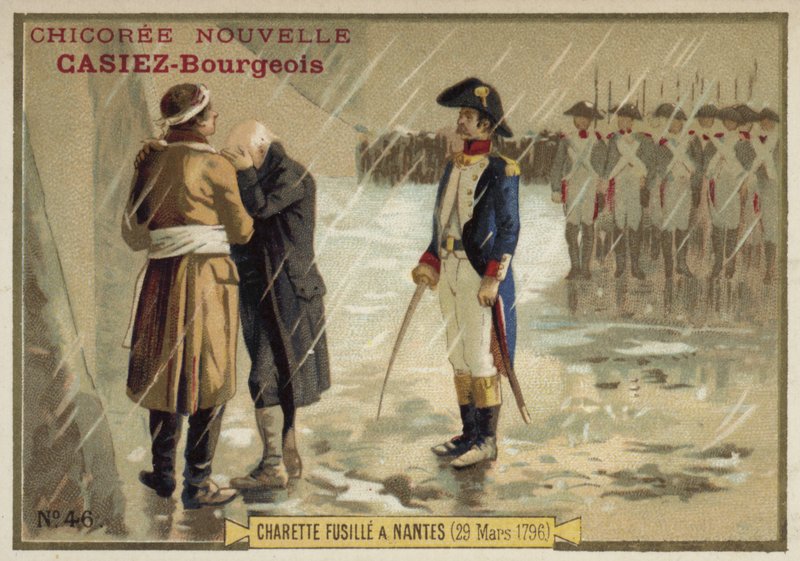 La ejecución del General Realista François de Charette, Nantes, 29 de marzo de 1796 de French School