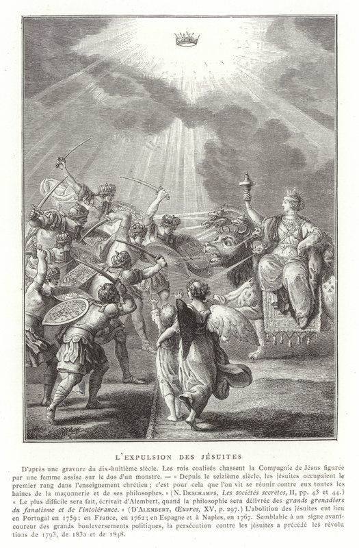 La expulsión de los jesuitas, siglo XVIII de French School